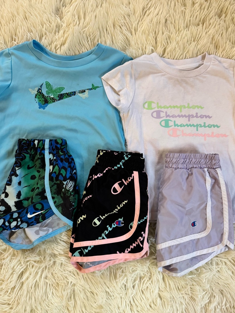 Toddler Girls Nike & Champion Outfits